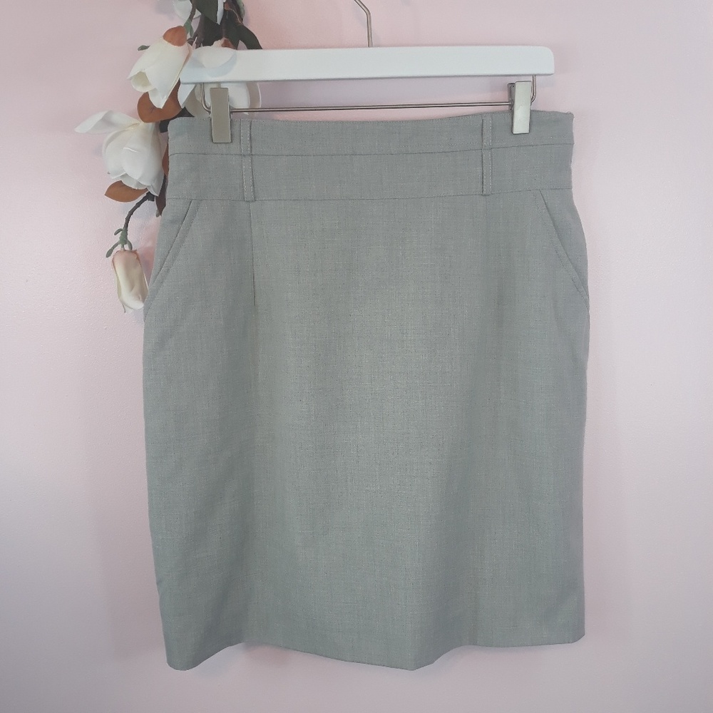 Gianni Bini Gray Business Casual Pencil Skirt 12